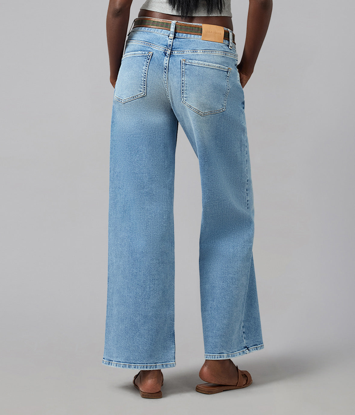 LOLA DENIM - Miro Mid Rise Comfort Straight Jeans 31" Inseam - Denim Dusk