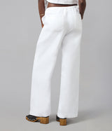 LOLA DENIM - Remy Mid Rise Cotton Twill Trouser - White