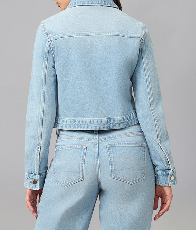 LOLA DENIM - Sabrina Classic Denim Jacket - Whimsy Blue