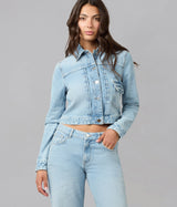 LOLA DENIM - Sabrina Classic Denim Jacket - Whimsy Blue