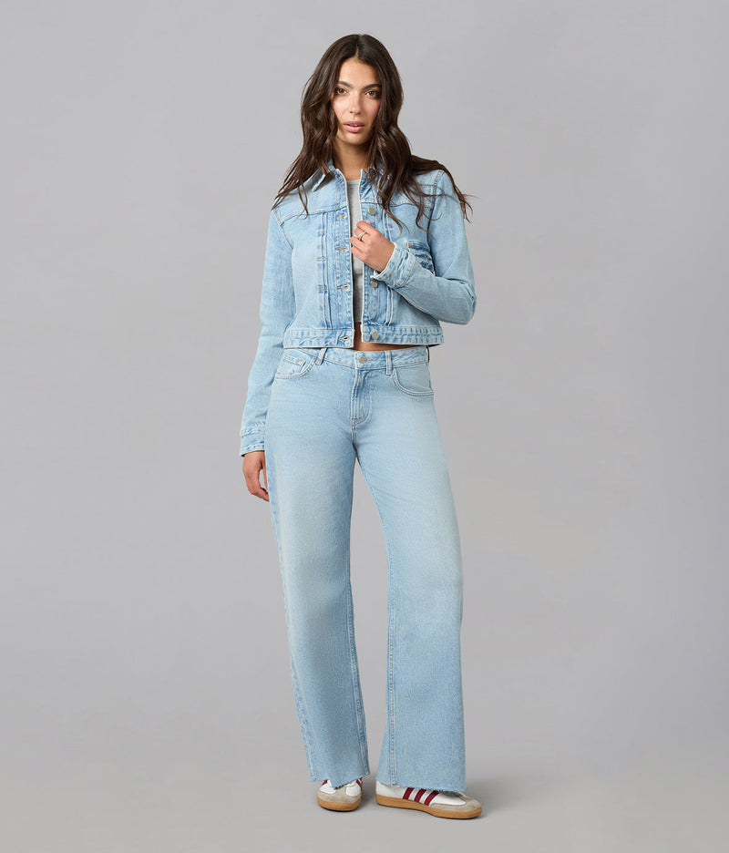LOLA DENIM - Sabrina Classic Denim Jacket - Whimsy Blue