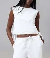 LOLA DENIM - Liel Cotton Twill Top - White