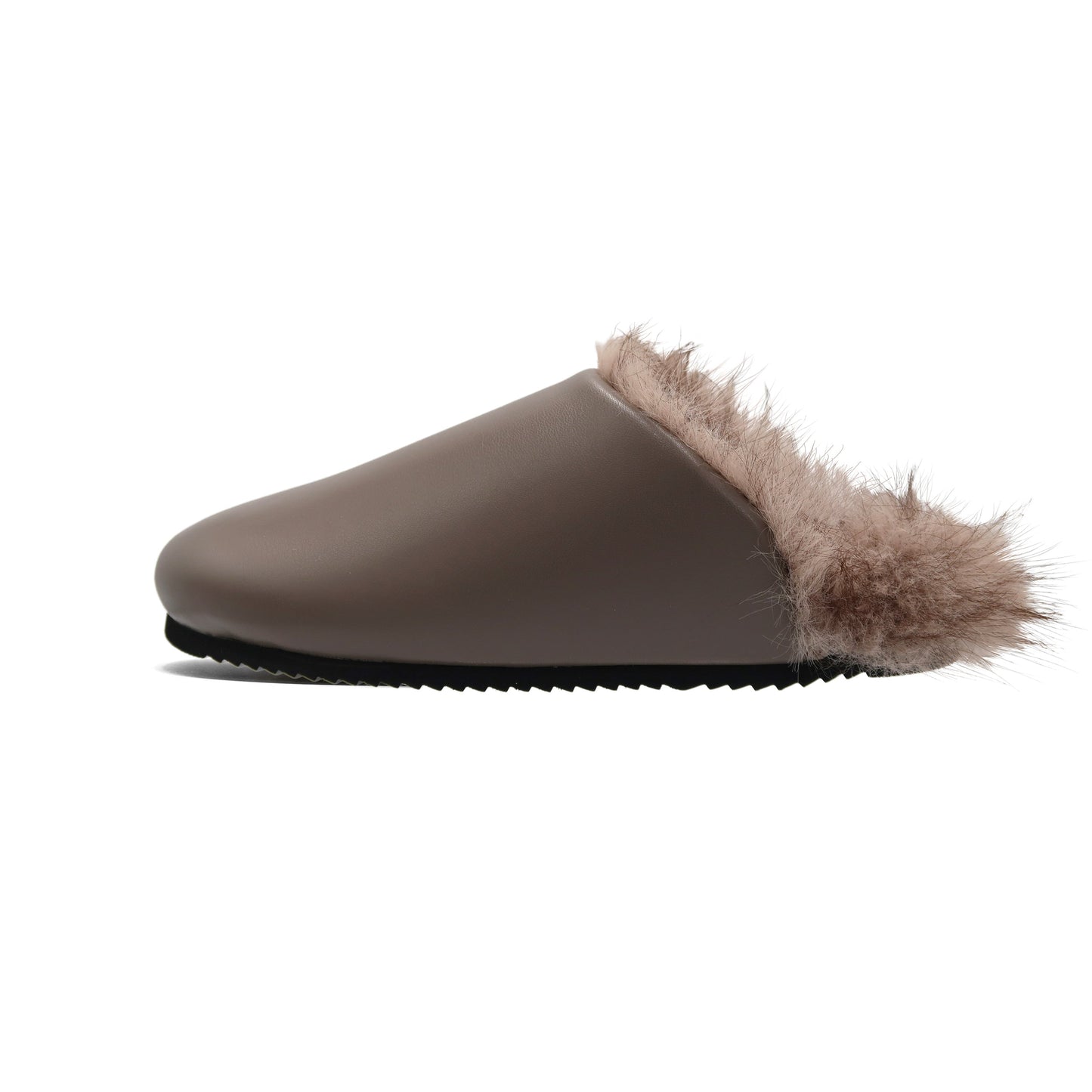 Luxe Mule Clog in Taupe, side