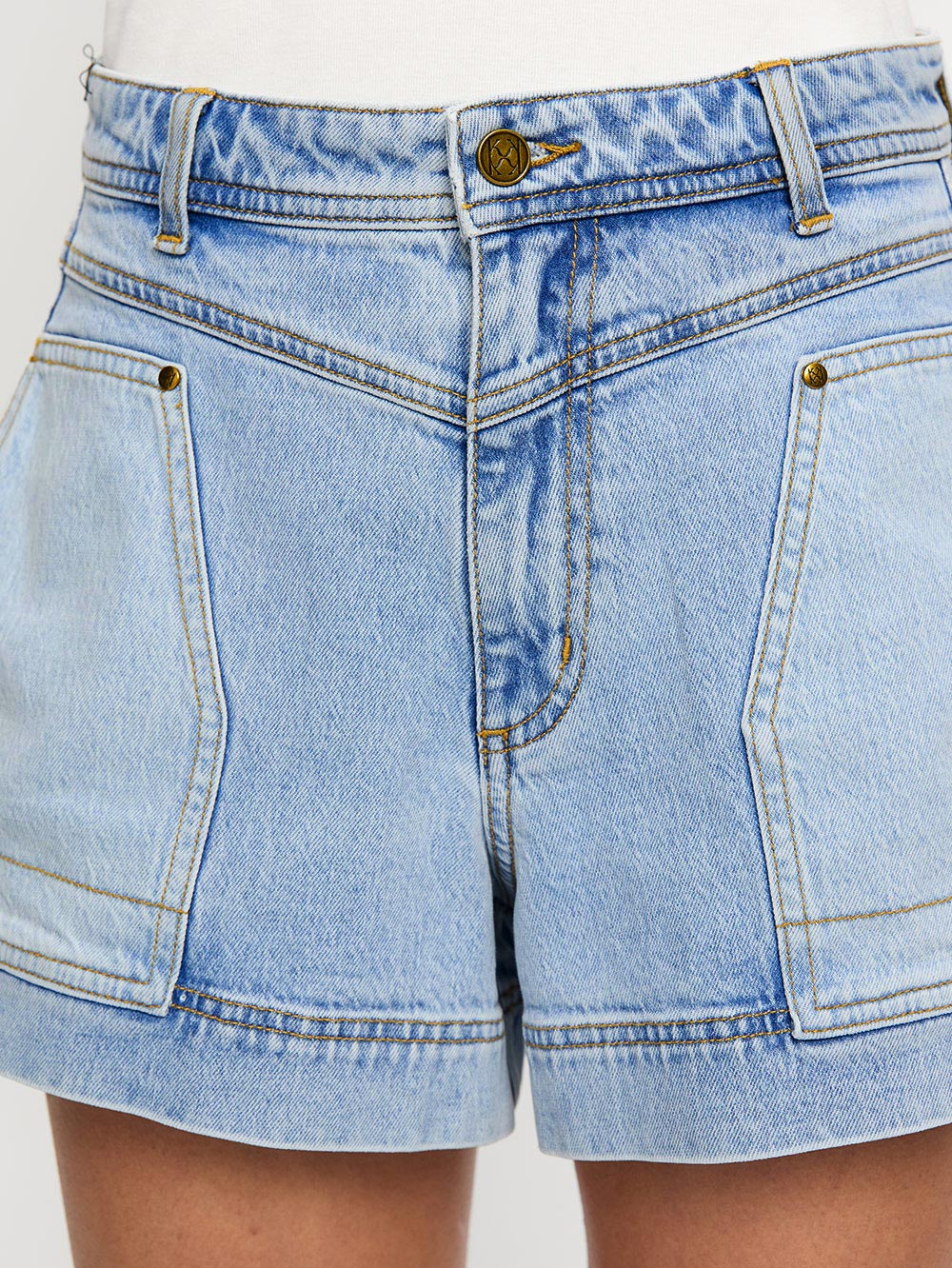 Kivari - Florence Denim Short - Two Tone Wash