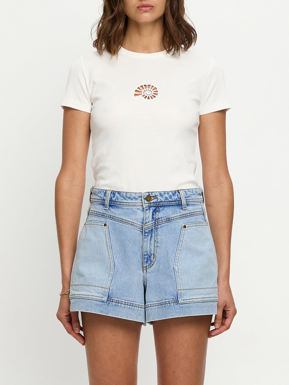 Kivari - Florence Denim Short - Two Tone Wash