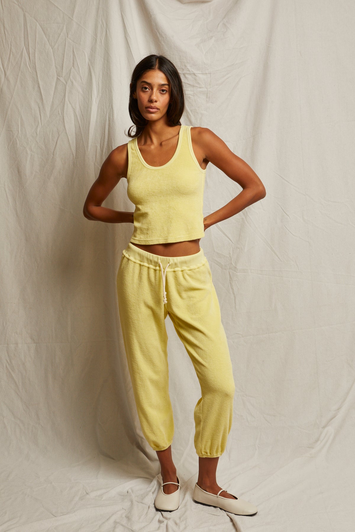 PerfectWhiteTee - Cruise Loop Terry Tank - Banana