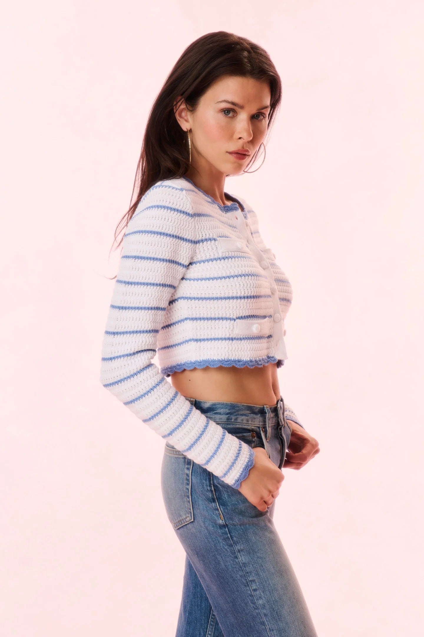 LoveShackFancy - Lamiya Cardigan - Maritime Stripes
