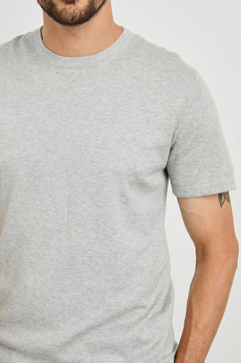 Rails - Mason Cotton Cashmere T-Shirt - Heather Grey