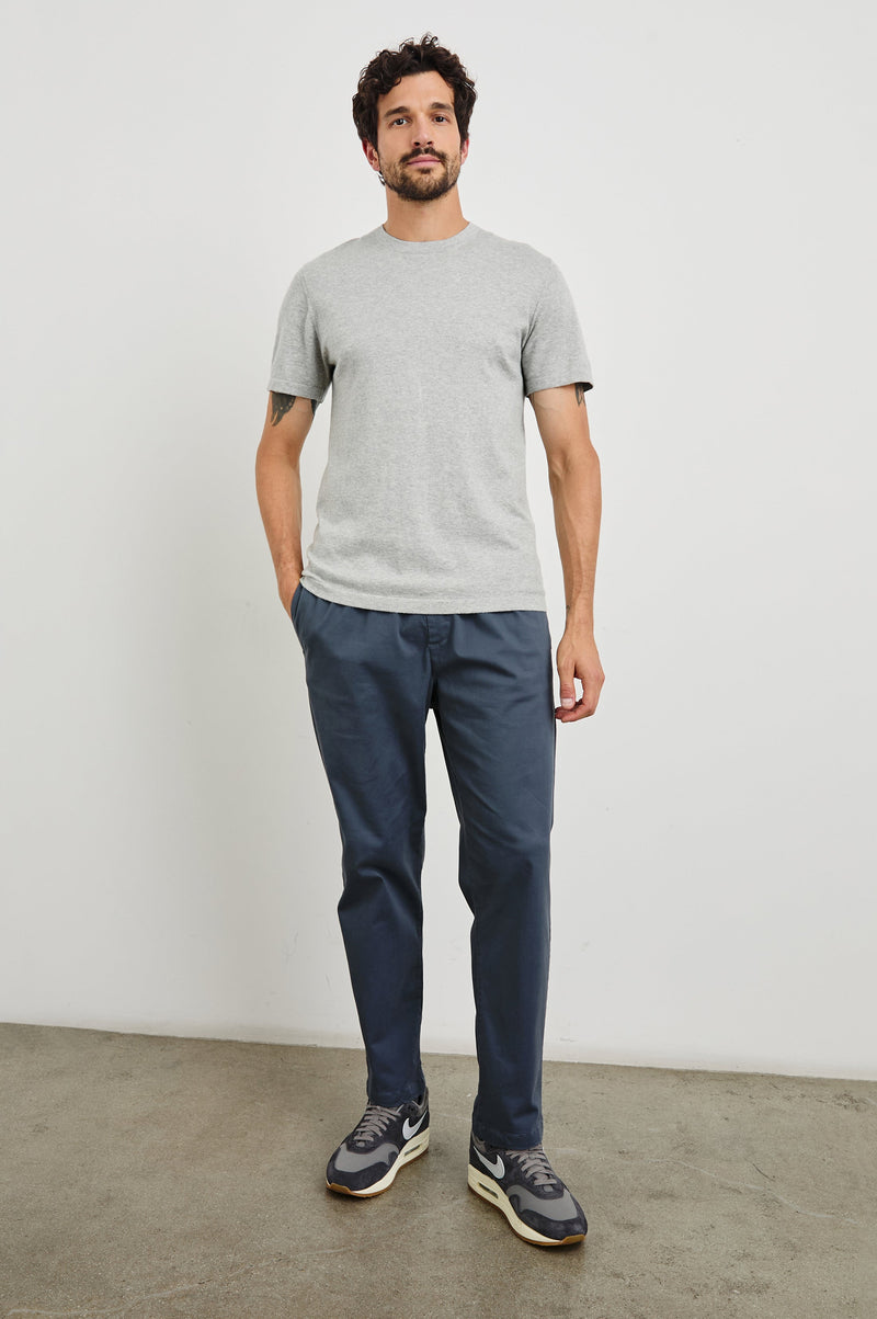 Rails - Mason Cotton Cashmere T-Shirt - Heather Grey