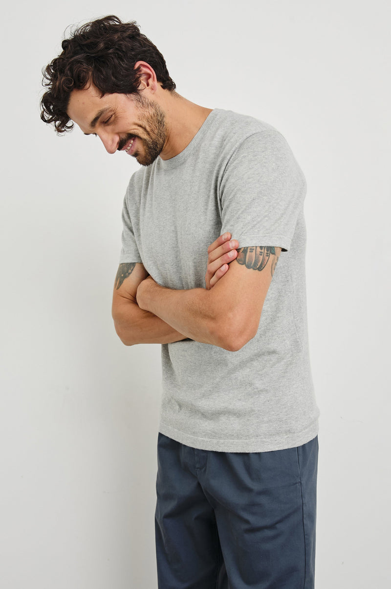 Rails - Mason Cotton Cashmere T-Shirt - Heather Grey