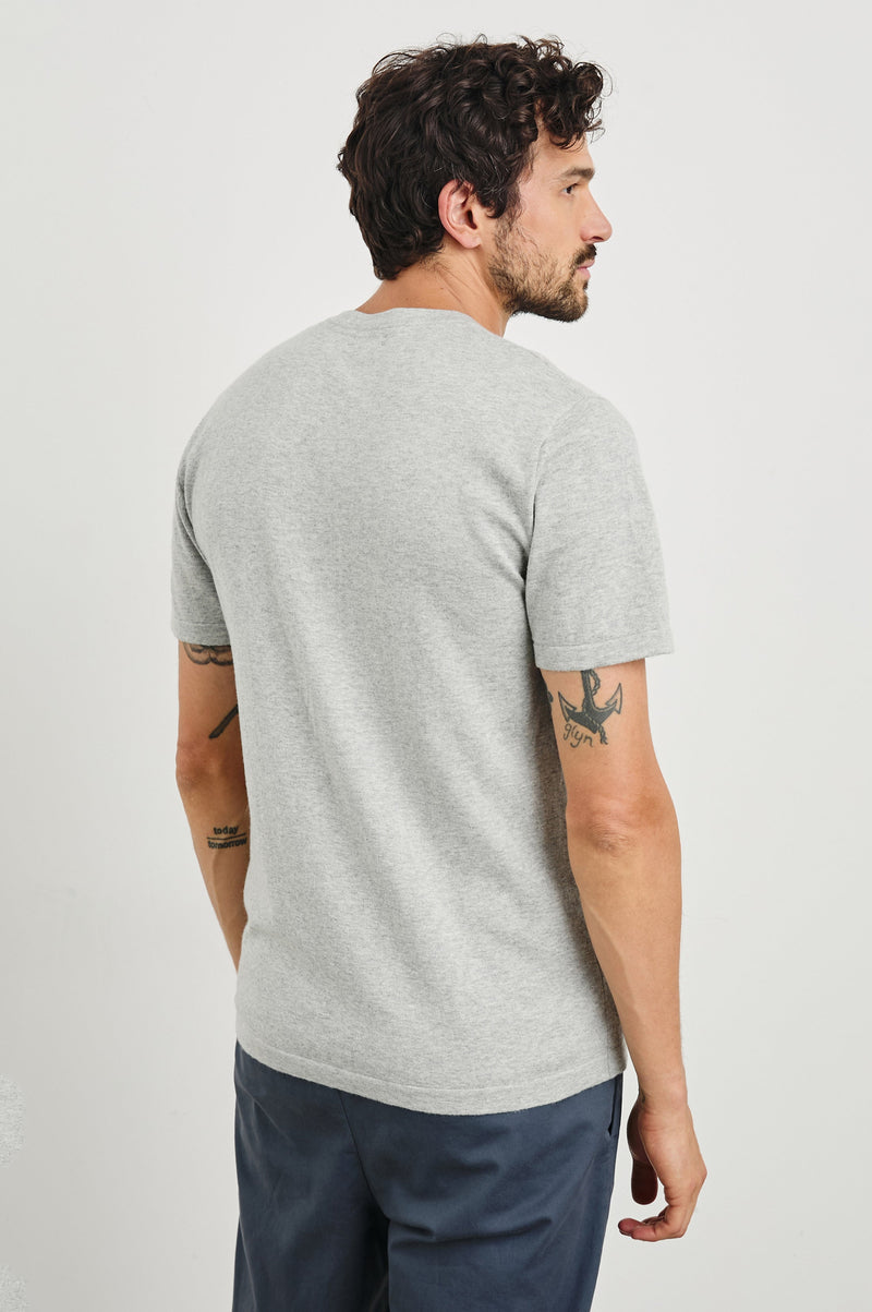 Rails - Mason Cotton Cashmere T-Shirt - Heather Grey