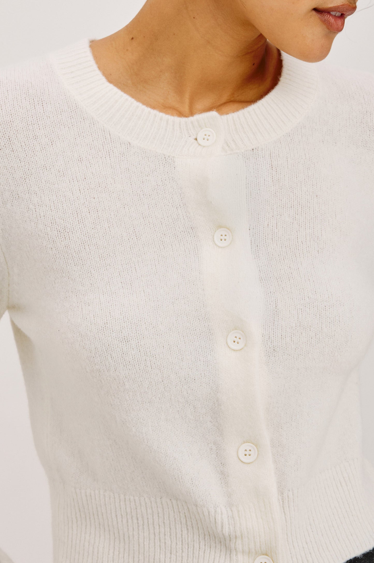 Matilda Cardigan in Ivory, view 2