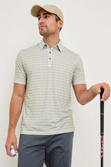 Rails - Merced Golf Polo Shirt - Sashiko Border White