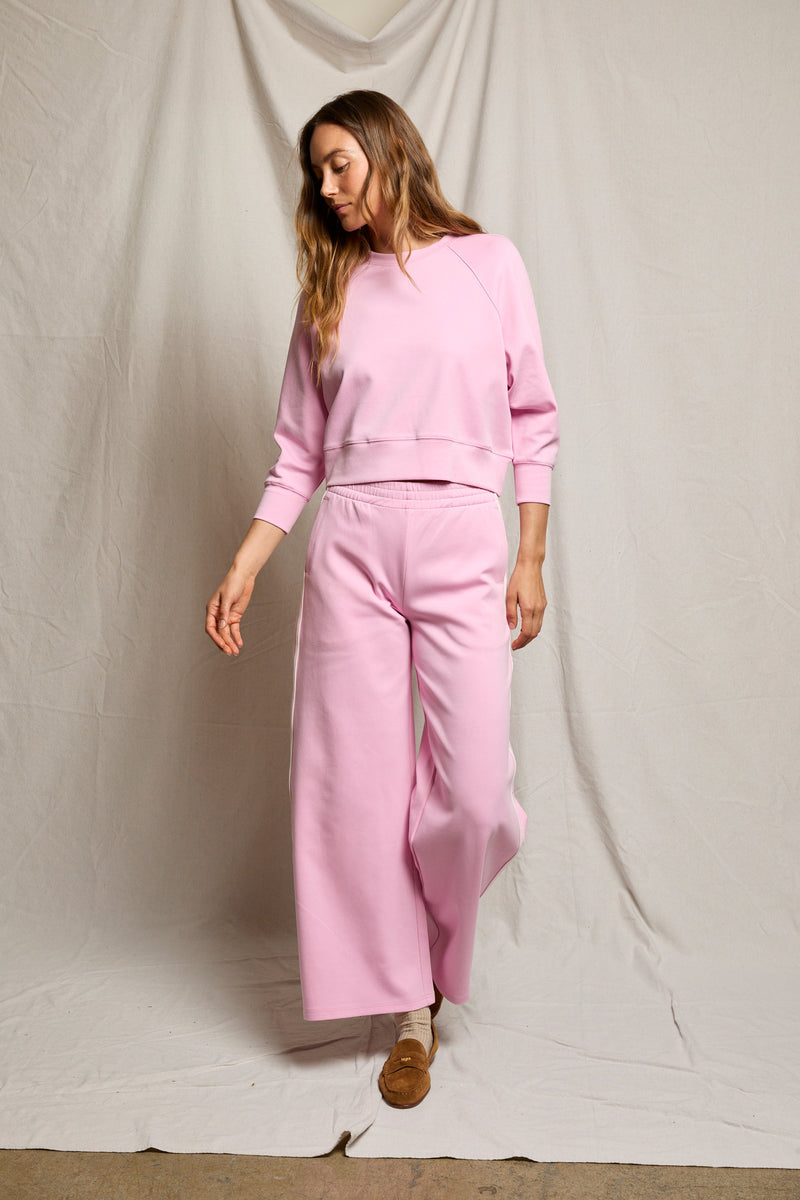 PerfectWhiteTee - Mikos Travel Group Wide Leg Pant With Pockets - Sugar Pink