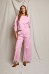 PerfectWhiteTee - Mikos Travel Group Wide Leg Pant With Pockets - Sugar Pink