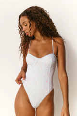 LoveShackFancy - Mina Swimsuit - Cider Sky