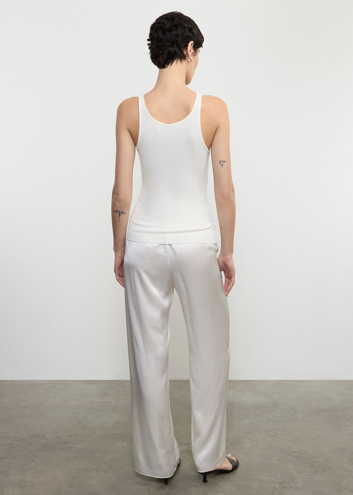 Enza Costa - Military Rib Slim Tank - Undyed