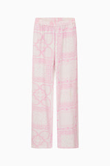 LoveShackFancy - Momo Heart Print Fleece Sweatpant - Love Lace