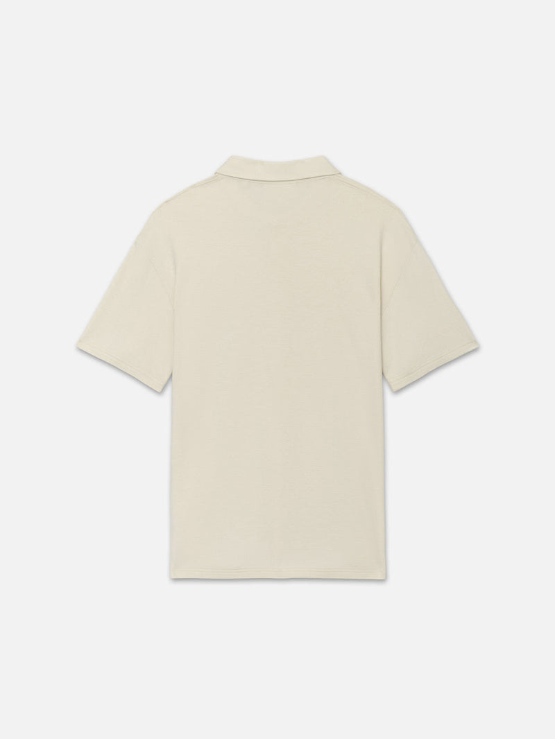 FRAME - Duo Fold Polo Shirt - White Canvas