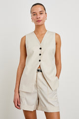 Rails - Mylah Vest - Birch Pinstripe
