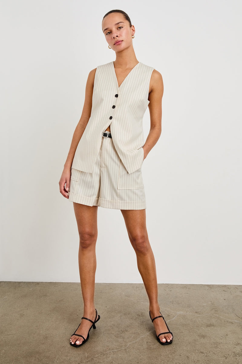 Rails - Mylah Vest - Birch Pinstripe