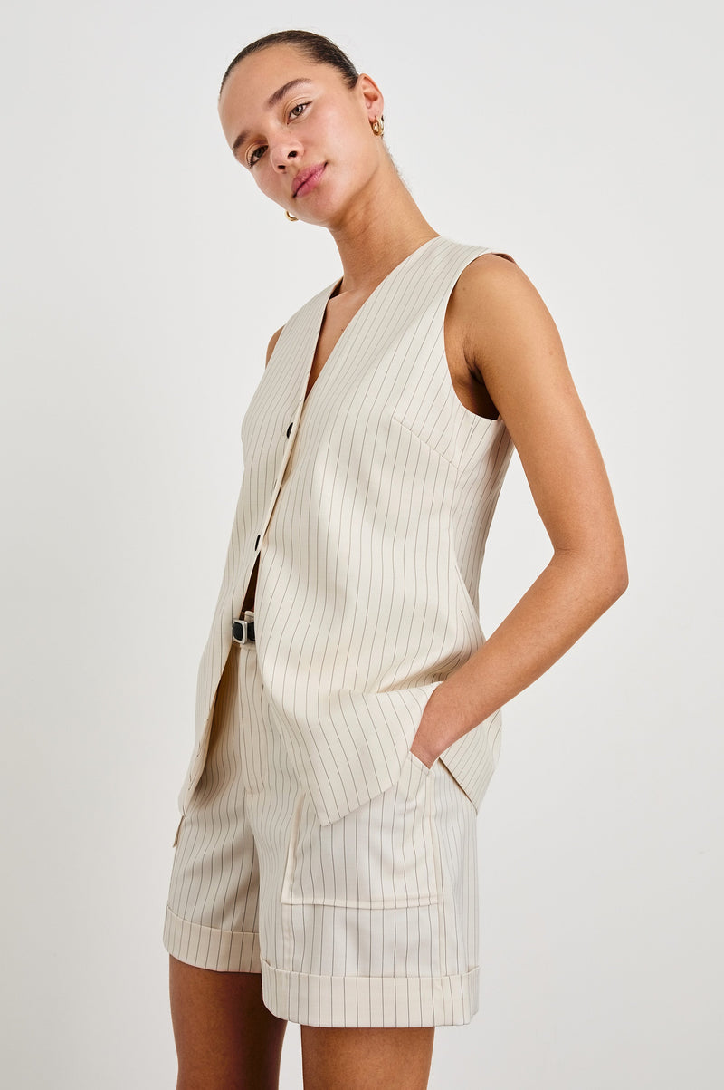 Rails - Mylah Vest - Birch Pinstripe