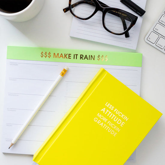 Make it Rain Weekly Planner Notepad