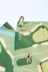 Golf Scene Towel | Match South x Claire Nilan