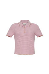 Cara Cara - Melody Polo - Light Pink Taupe Tipping