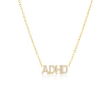 Mini "ADHD" Diamond Nameplate