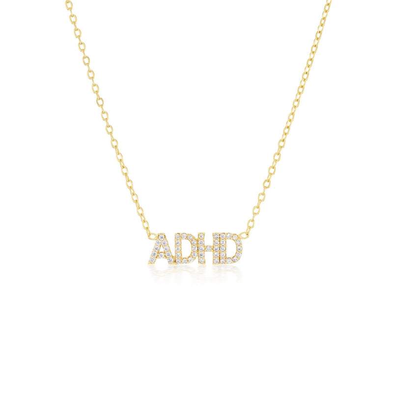 Mini "ADHD" Diamond Nameplate