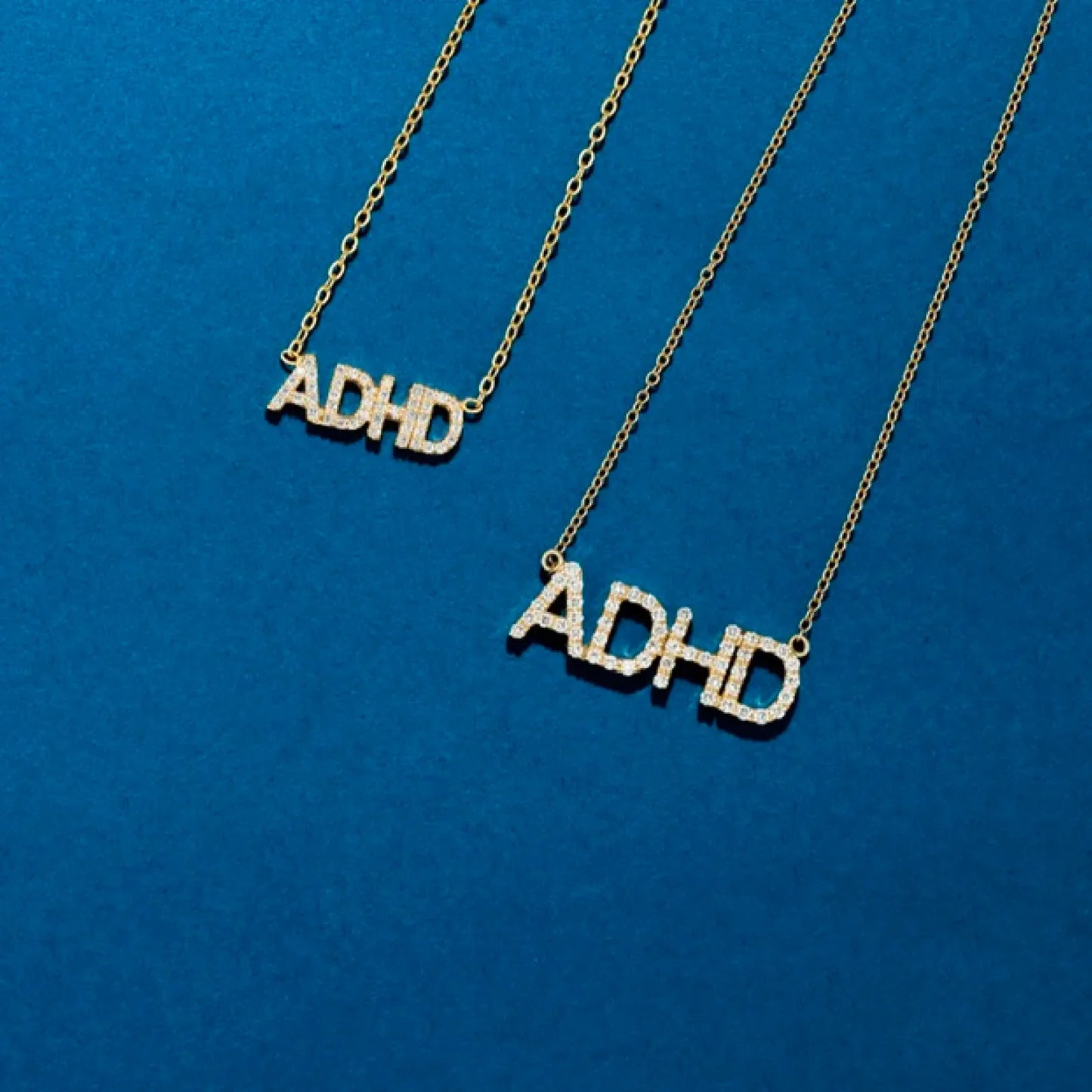 Mini "ADHD" Diamond Nameplate