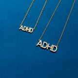Mini "ADHD" Diamond Nameplate