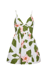 Miro Mini Dress in Lotus Ivory, front