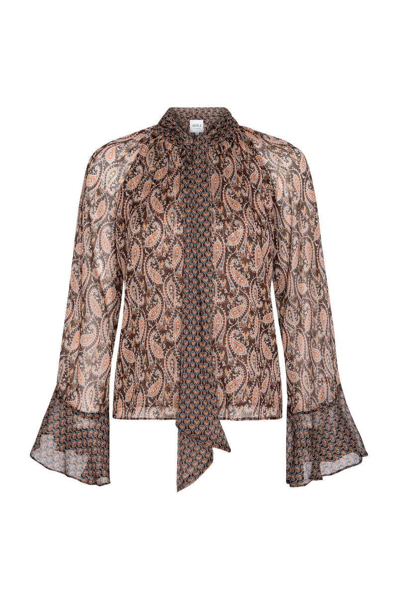 MISA Los Angeles - Maris Top - Brown Paisley Mix