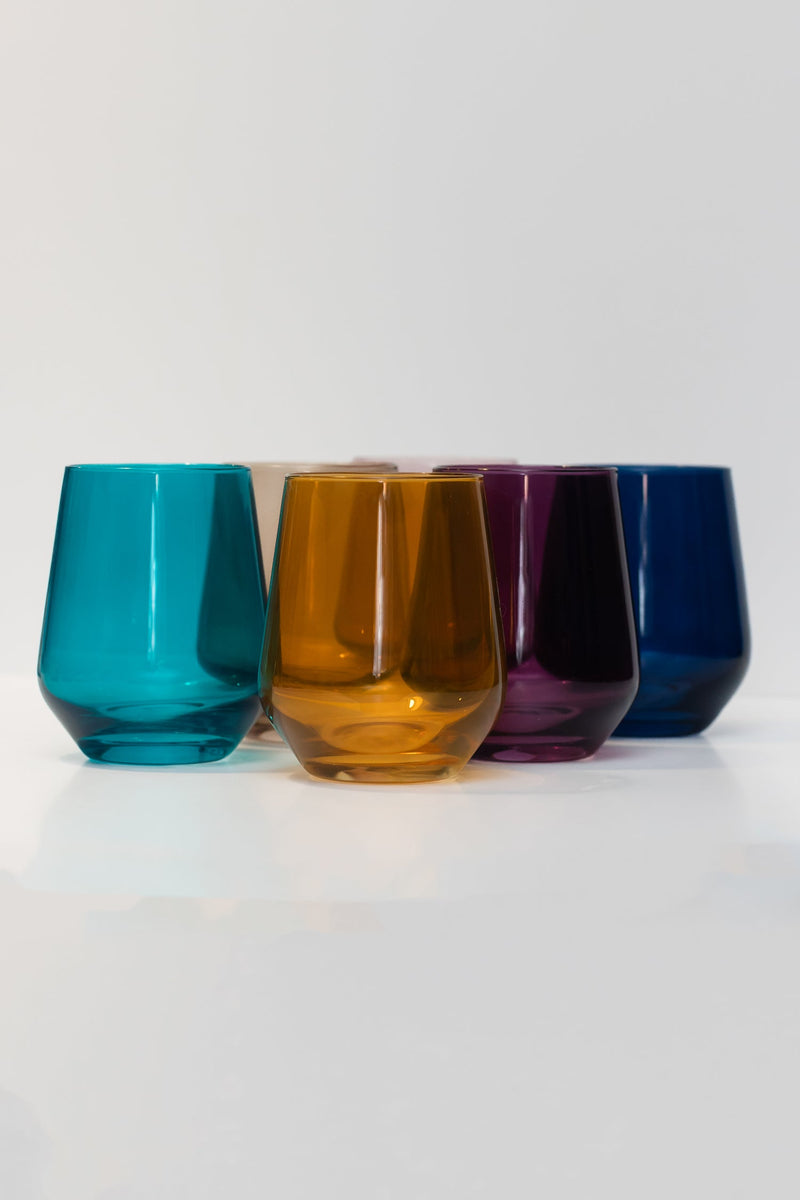Estelle Stemless Wine Glasses - Set of 6