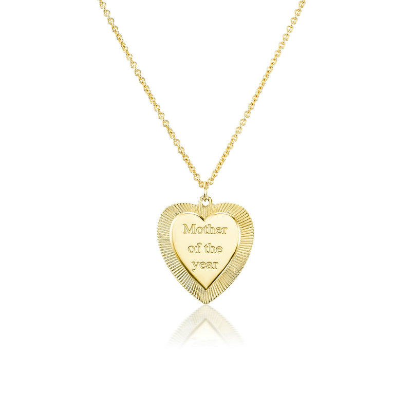 Gold "Mother of the Year" Necklace