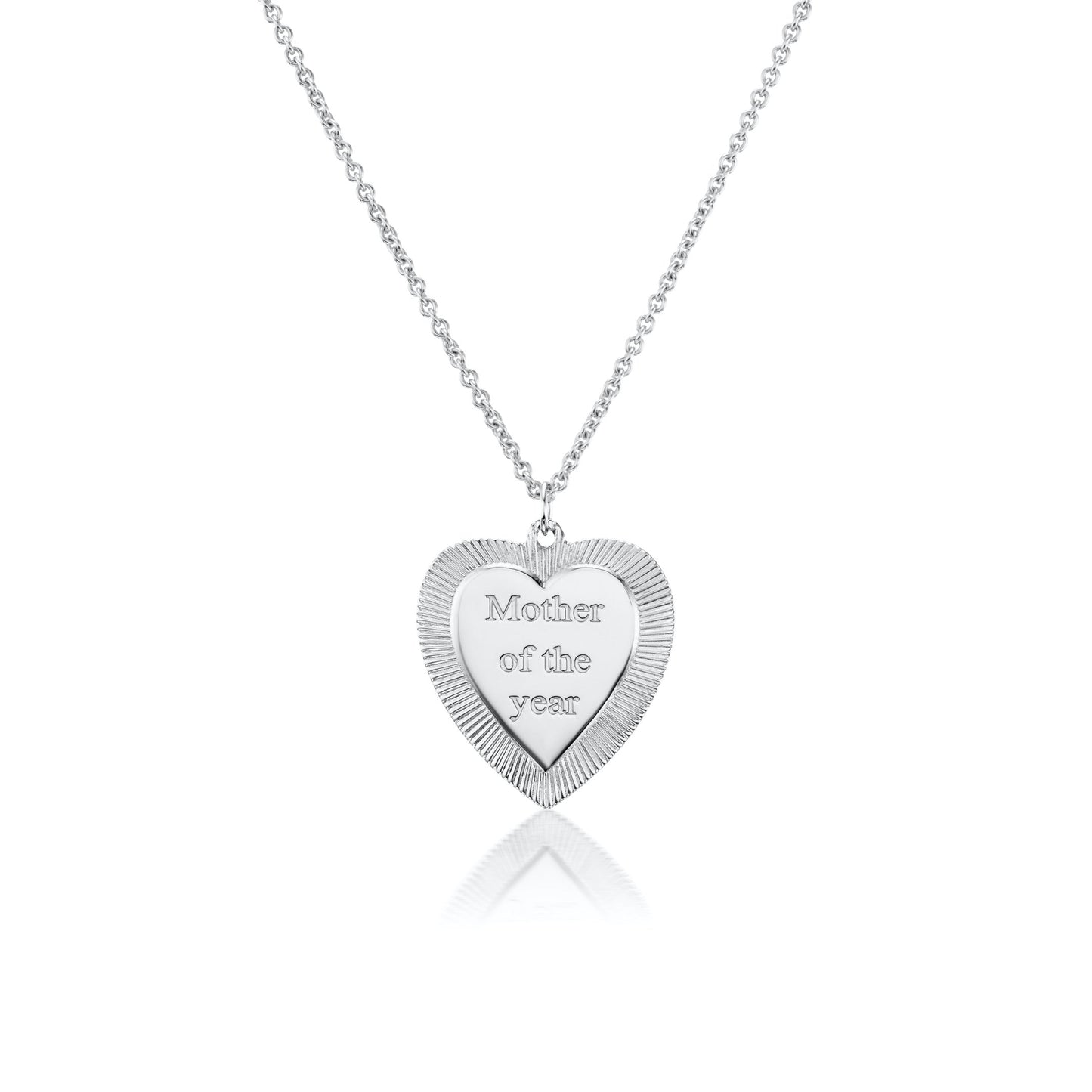 Silver "Mother of the Year" Necklace