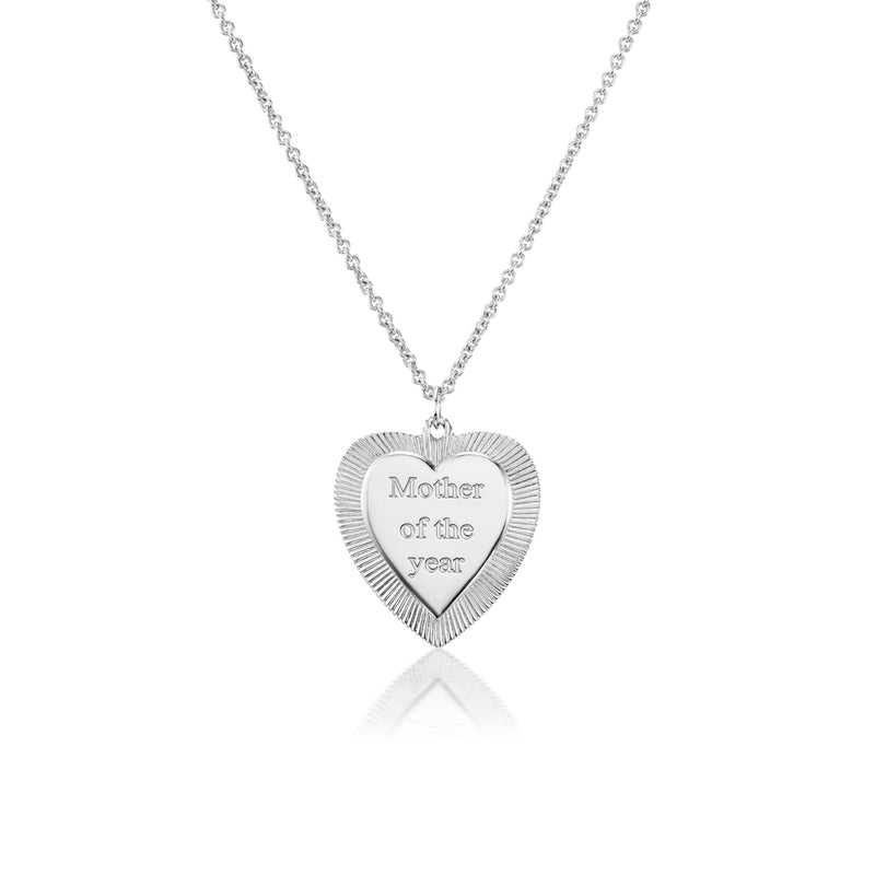 Silver "Mother of the Year" Necklace