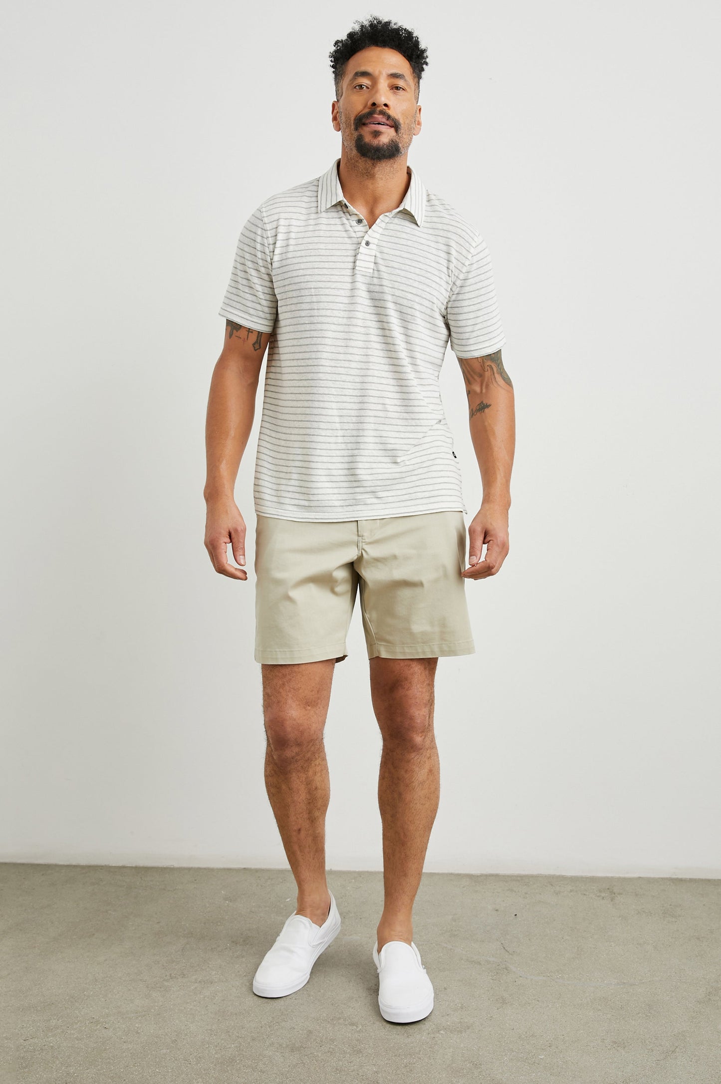 Rails - Napoli Polo Shirt - Cream Barley Stripe