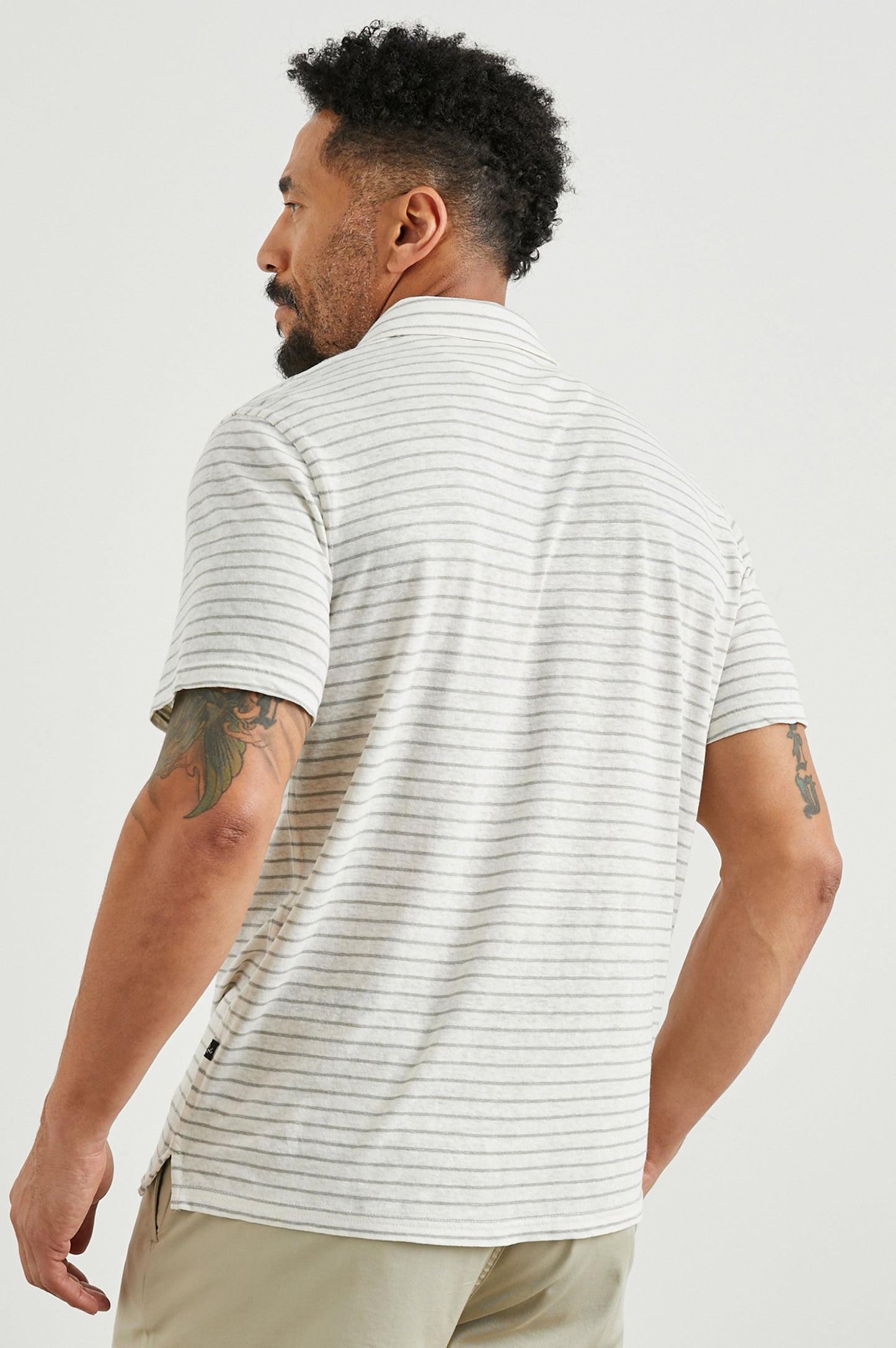 Rails - Napoli Polo Shirt - Cream Barley Stripe