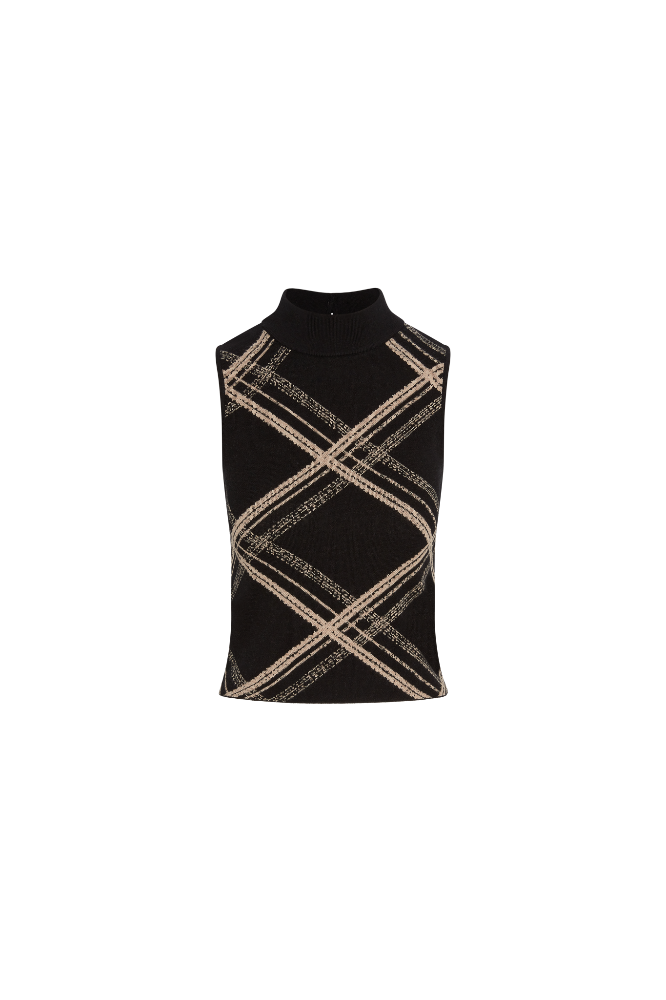 Nell Top in Plaid, front