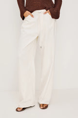 Normandie Pant in Ivory
