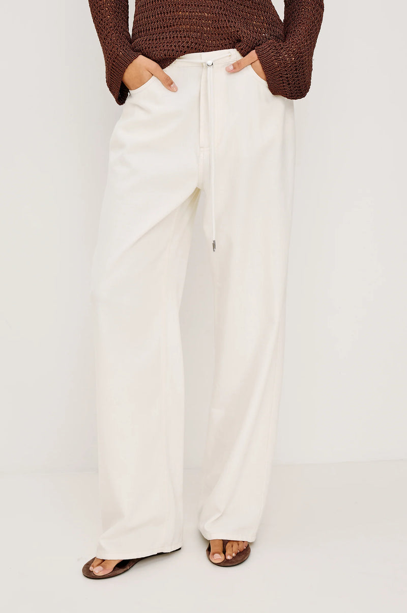 Normandie Pant in Ivory