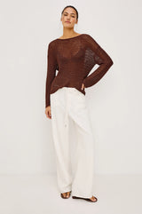 Normandie Pant in Ivory, view 2