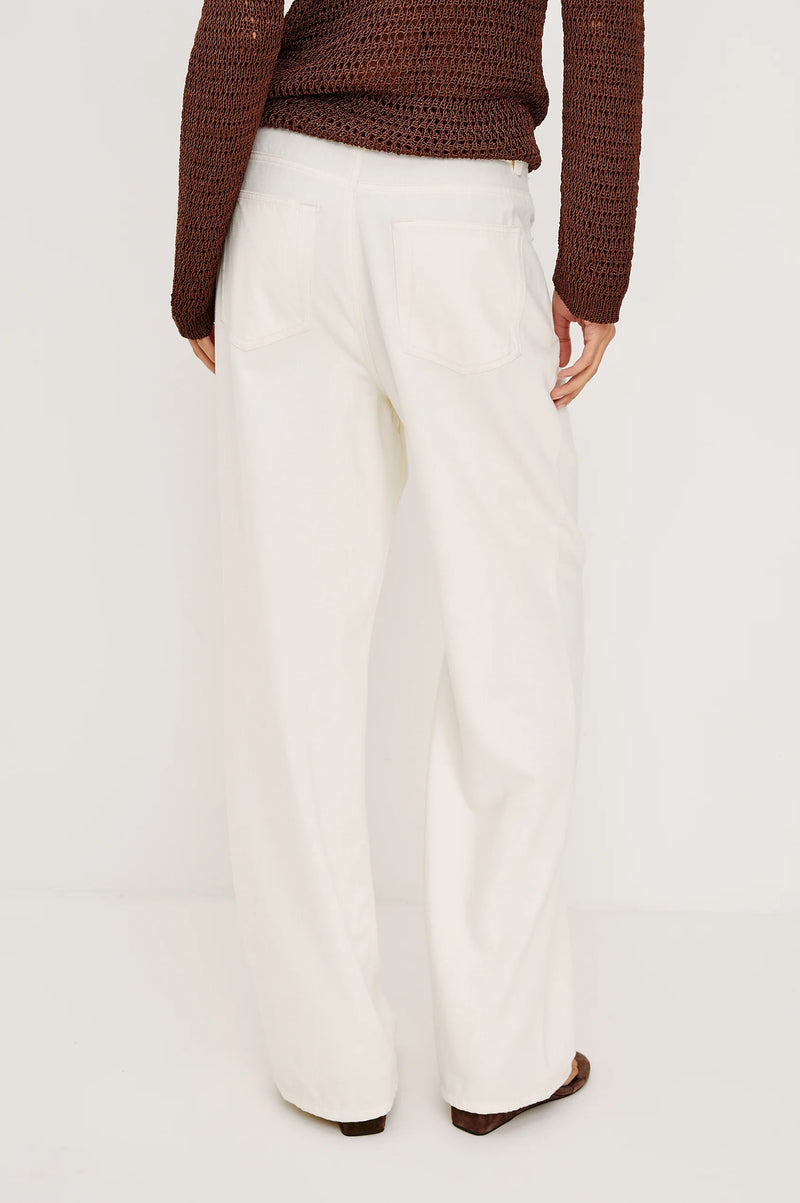 Normandie Pant in Ivory, view 3