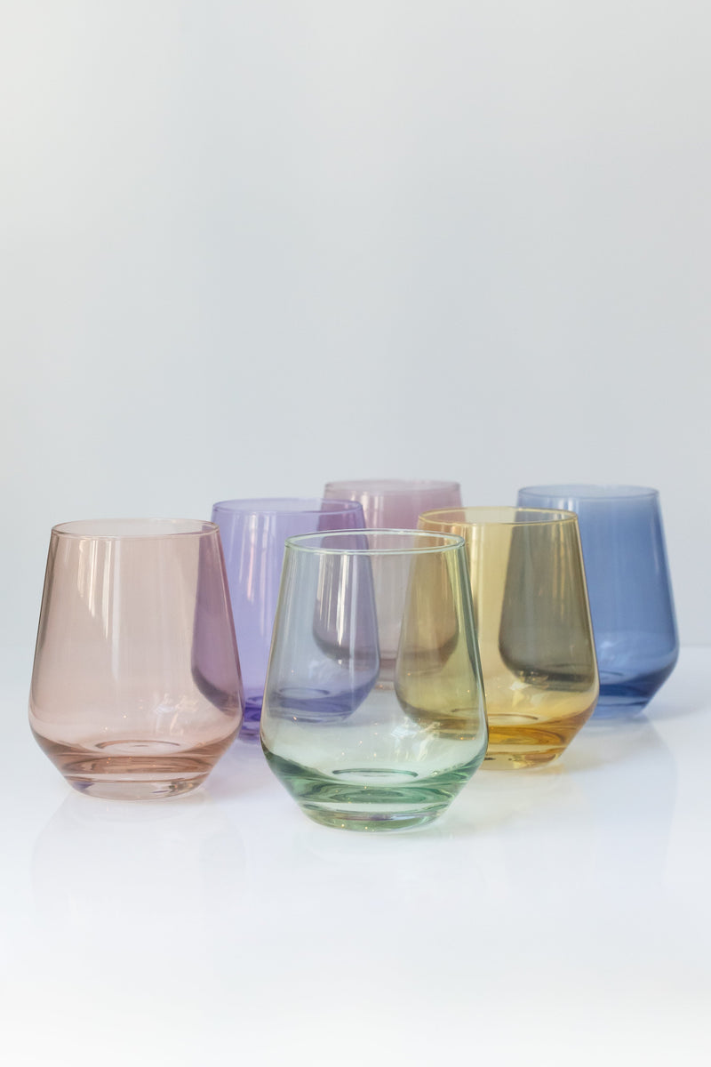 Estelle Stemless Wine Glasses - Set of 6