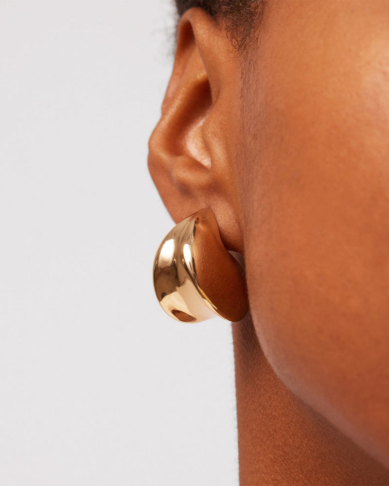 Jenny Bird - Nouveaux Puff Earrings - High Polish Gold