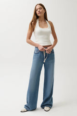 Pistola - Jadyn Low Slung Palazzo with Drawcord - Expanse