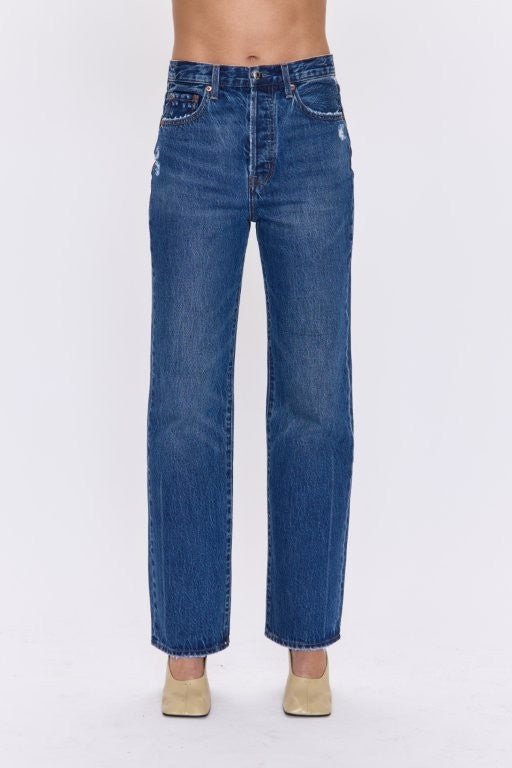 Pistola - Cassie Super High Rise Straight - Cameo Vintage